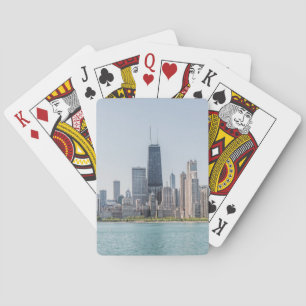 Baralho Chicago Skyline Com O Lago Michigan