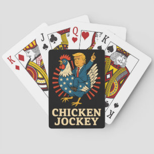 Baralho Chicken Jockey Trump Engraçado Memória