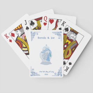 Baralho Chinoiserie personalizada Ginger Jar Jars Tassel