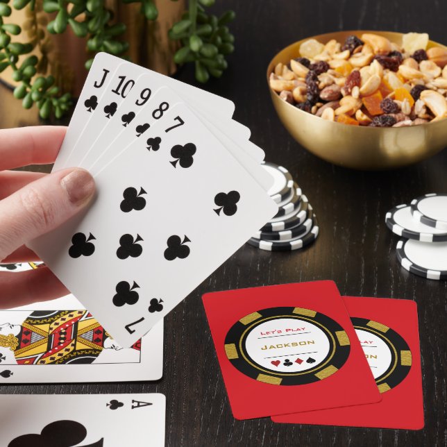 Caixa De Presentes De Linha Fixa Chip De Casino Com Cartão De