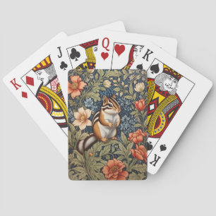 Baralho Chipmunk Bonito William Morris Inspirou Floral