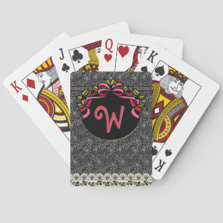 Baralho Chique do Flapper (cartões de jogo Monogrammed)