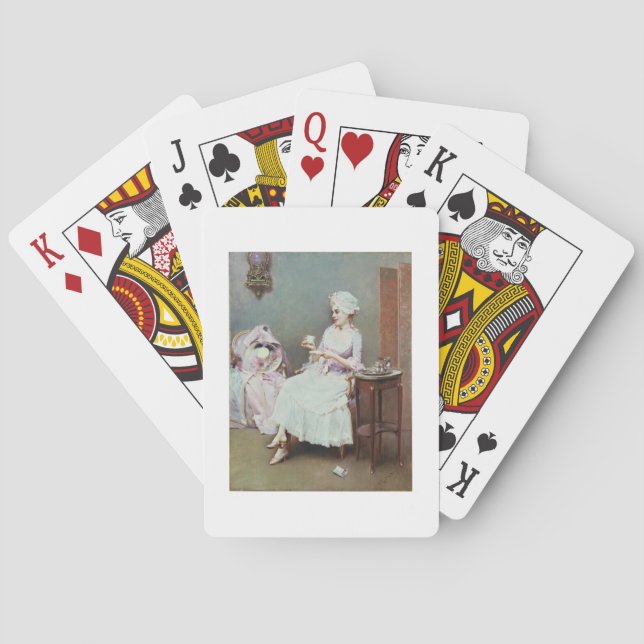 Baralho Chocolate quente (óleo em canvas) (Verso)