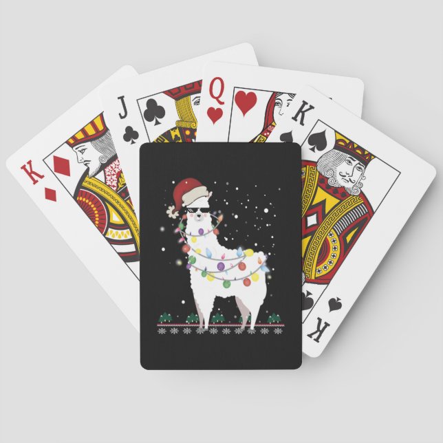 Baralho Christmas Llama (Verso)