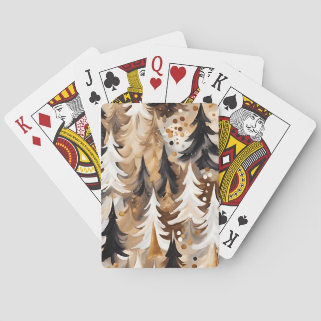 Baralho Christmas Tree Playing Cards | Holiday Cards  (Verso)