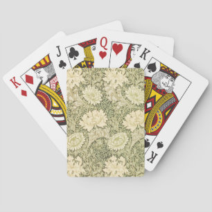 Baralho Chrysanthemum Flower Pattern (por William Morris)