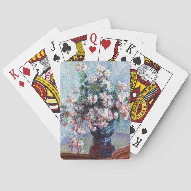 Baralho Chrysanthemums, 1882 Claude Monet (Verso)