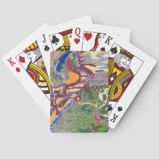 Baralho "Chuva gota" Abstrato Art