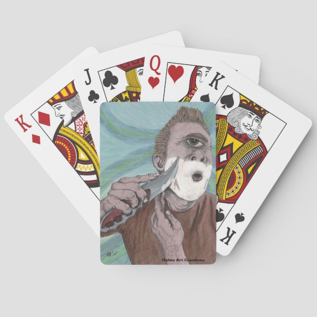 Baralho Ciclope Grego Faca Sonora Fantasia Jogando Cartões (Verso)