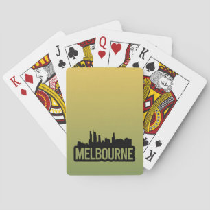 Baralho Cidade de Melbourne Austrália Sumário de linha do 