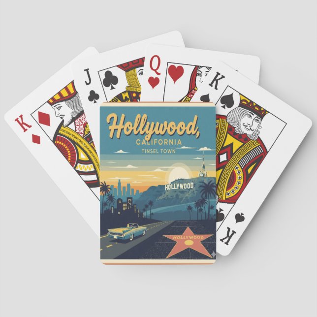 Baralho Cidade de Purpurina de Hollywood (Verso)