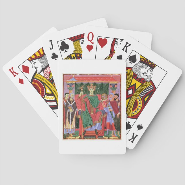 Baralho Cim.4453 f.42r Santo Imperador Romano Otto III Ent (Verso)