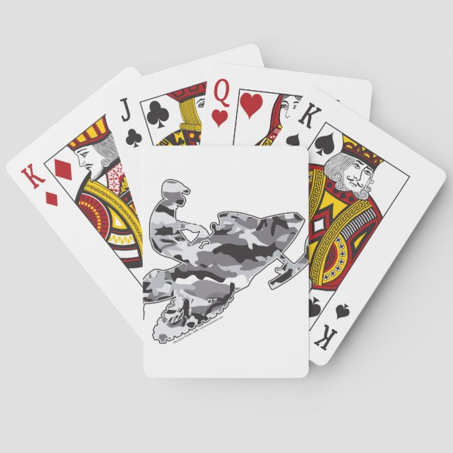 Baralho Cinza Camoflage Snowmobiler (Verso)