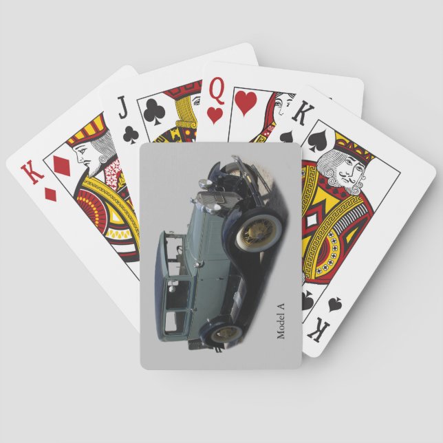 Baralho Cinza Modelo A cartas de jogar (Verso)