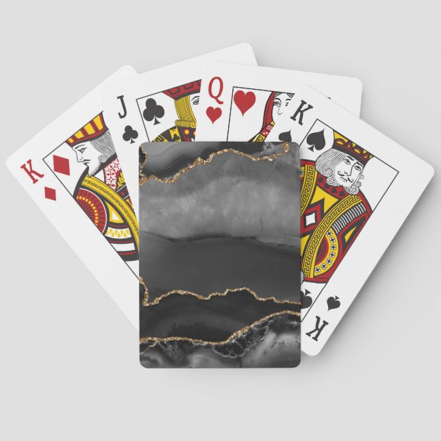 Baralho Cinza Negra- Manteiga-Manteiga Ouro (Verso)