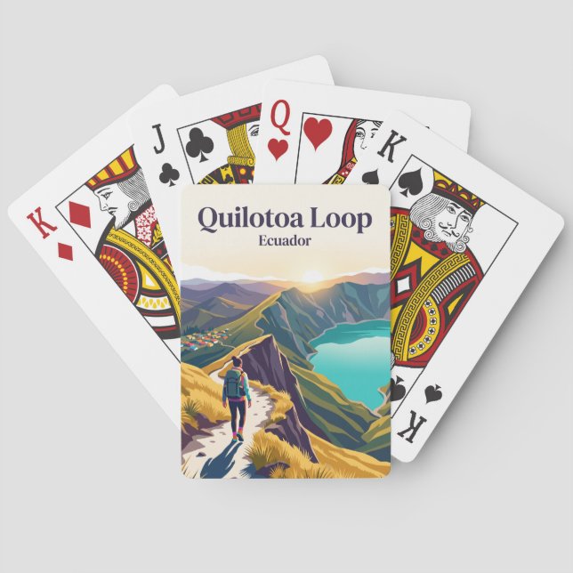 Baralho Circuito de Quilotoa Equador (Verso)