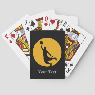 Baralho Círculo Dourado do basquetebol personalizado