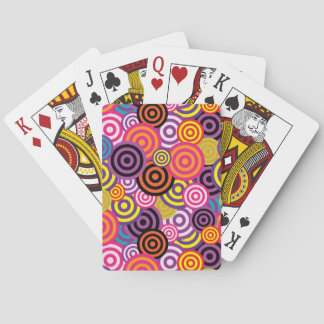 Baralho círculos psicodélicos jogando cartas