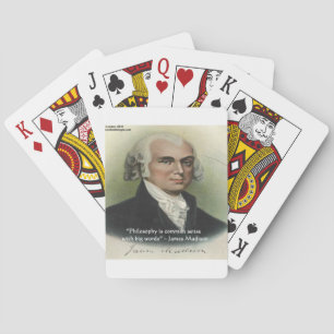 Baralho Citação de James Madison "Filosofia/Senso Comum"