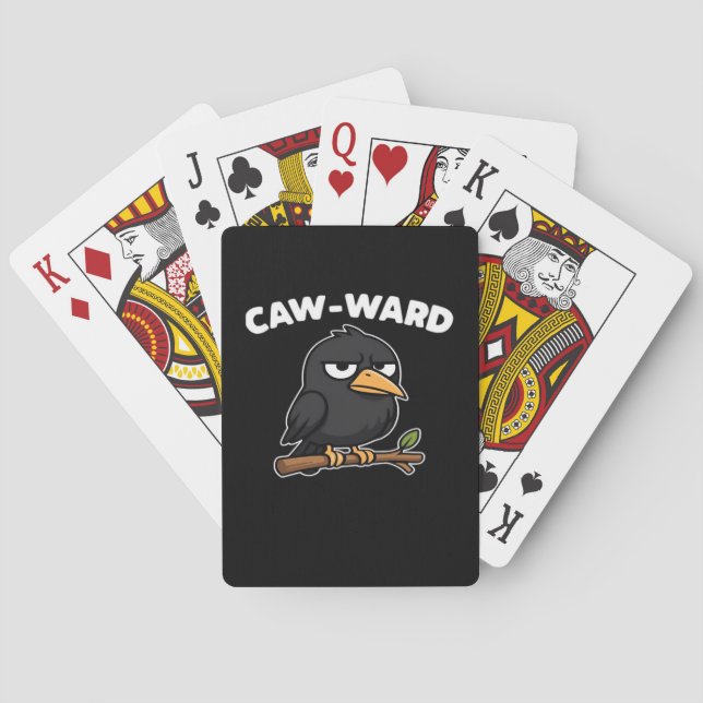 Baralho Citação Engraçada Caw-Ward (Verso)