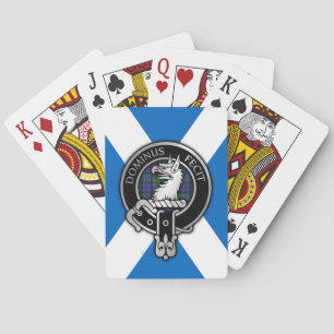 Baralho Clan Baird Crest & Tartan sobre Saltyre Bicycle Pl
