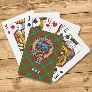 Baralho Clan Bruce Crest sobre caçar Tartan