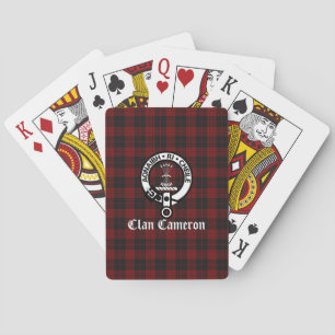 Baralho Clan Cameron Crest Crachá & Tartan
