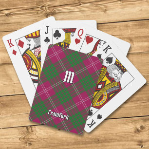 Baralho Clan Crawford Tartan Jogando Cartões