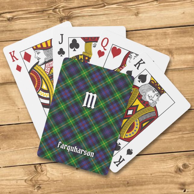 Baralho Clan Farquharson Tartan Jogando Cartões (Criador carregado)