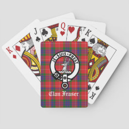 Baralho Clan Fraser Crest Crachá e Tartan Personalizado