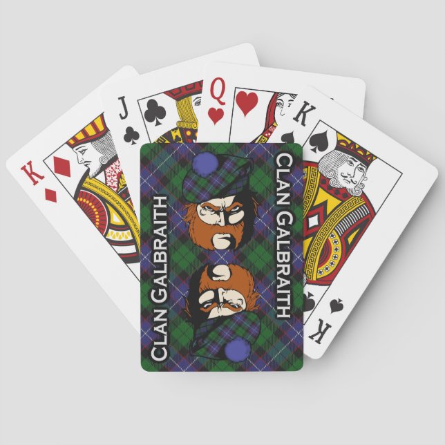 Baralho Clan Galbraith Tartan Deck Escocês (Verso)
