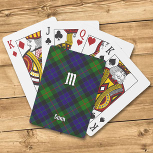 Baralho Clan Gunn Tartan Jogando Cartões