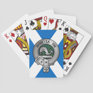 Baralho Clan Kennedy Crest & Tartan sobre o Salpneu