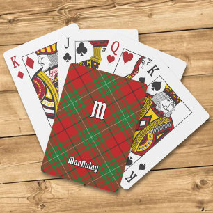 Baralho Clan MacAulay Tartan Jogando Cartões