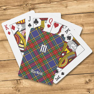 Baralho Clan MacBeth Tartan Jogando Cartões