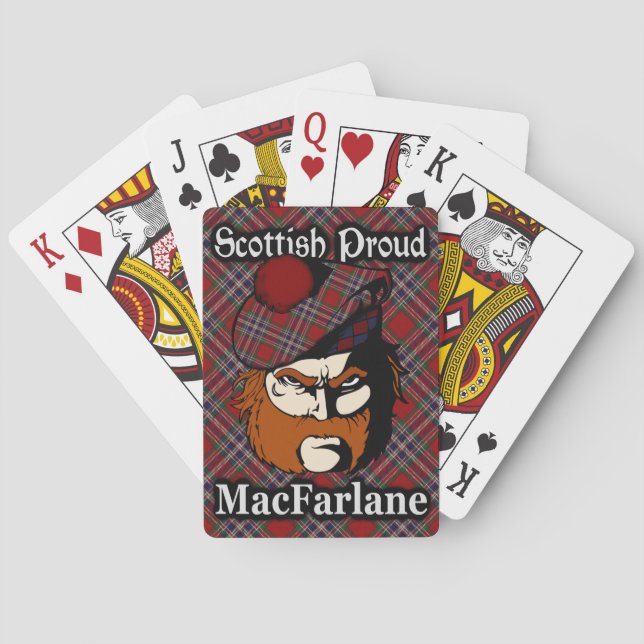 Baralho Clan MacFarlane Tartan Deck Escocês (Verso)