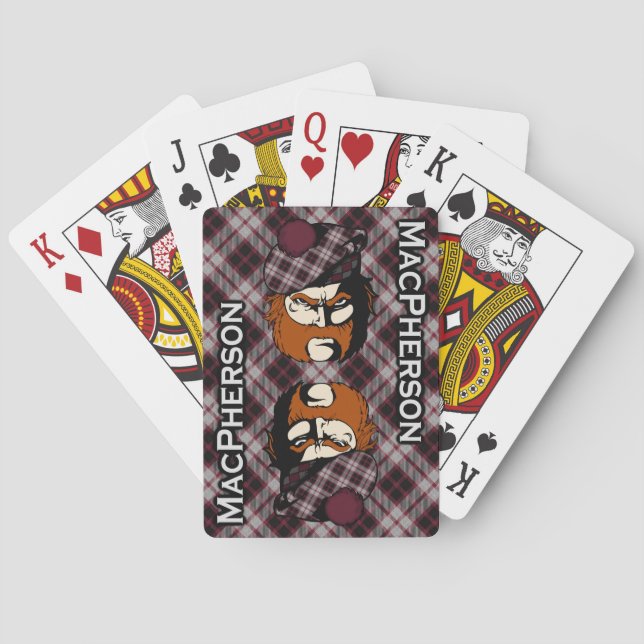 Baralho Clan MacPherson Tartan Deck Escocês (Verso)