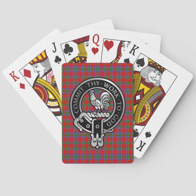 Baralho Clan Sinclair Crest & Tartan Bicycle Play Cards (Verso)