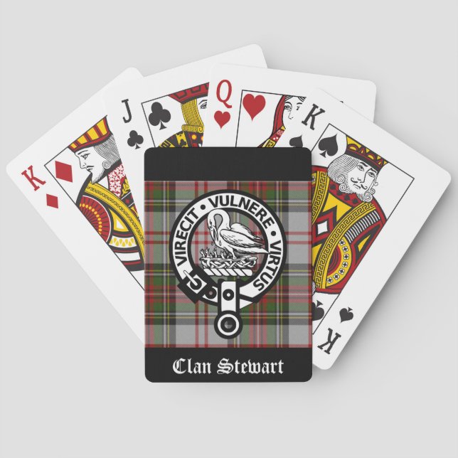 Baralho Clan Stewart Crest & Tartan (Verso)