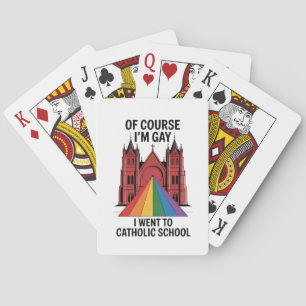 Baralho Claro que sou Gay, fui à escola católica LGBTQ