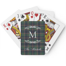Classic Dark Blue Red Green Plaid Pattern