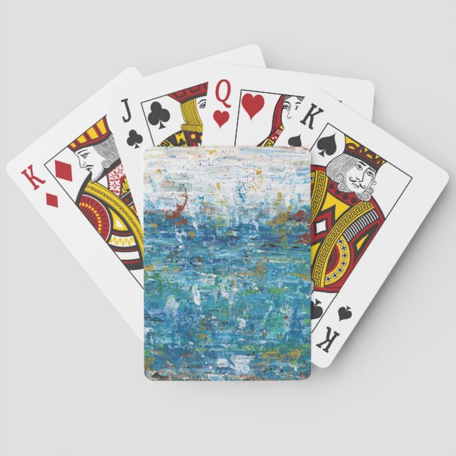Baralho Classic Playing Cards featuring mixed media art (Verso)