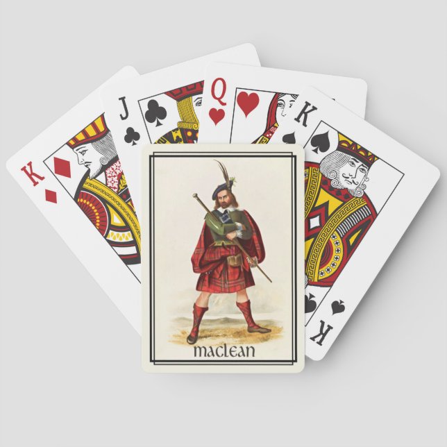 Baralho Clássico Clan MacLean Escócia (Verso)