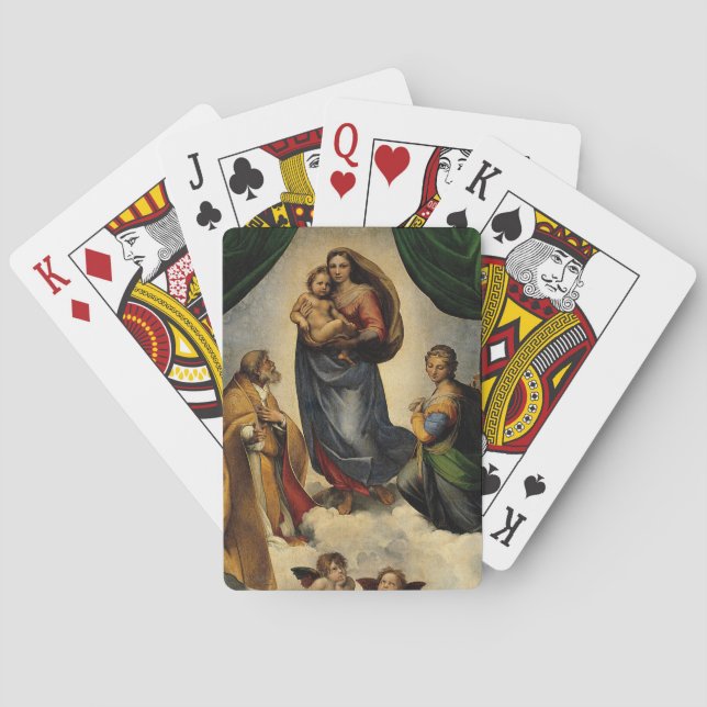 Baralho Clássico "Sistine Madonna" (cerca de 1513) de Rafa (Verso)