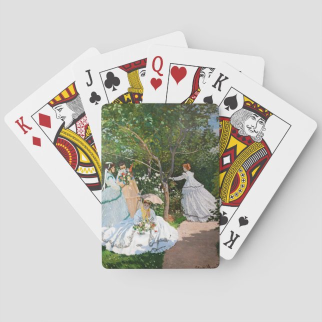 Baralho Claude Monet - Mulheres no Jardim (Verso)