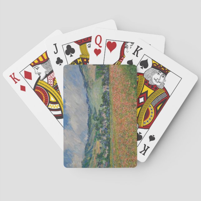 Baralho Claude Monet Painting, Poppy Field em Giverny (Verso)