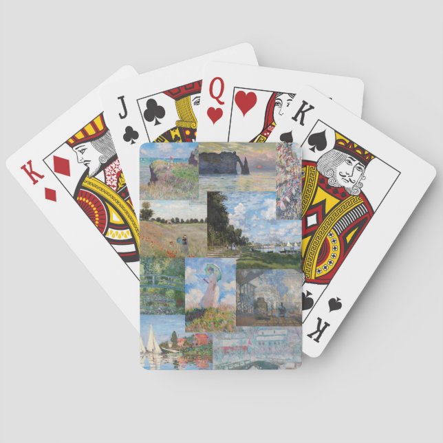 Baralho Claude Monet - Patchwork de obras de arte (Verso)