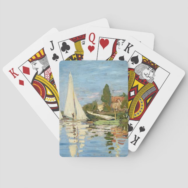 Baralho Claude Monet Regatas em Argenteuil (Verso)