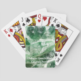 Baralho Clorite Quartz Rock Crystal Cluster