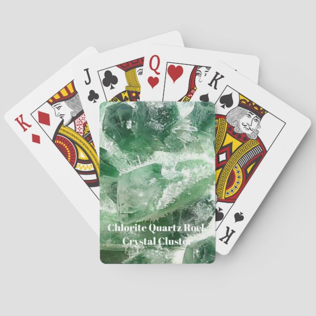 Baralho Clorite Quartz Rock Crystal Cluster (Verso)